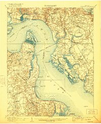 Yorktown 1907 topographic map thumbnail