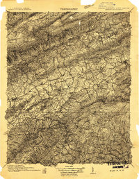 Abingdon 1909 topographic map thumbnail