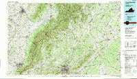 Charlottesville topographic map thumbnail