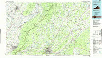 Charlottesville 1986 topographic map thumbnail