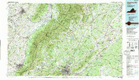 Charlottesville 1986 topographic map thumbnail