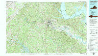 Fredericksburg 1983 topographic map thumbnail