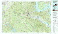 Fredericksburg 1983 topographic map thumbnail