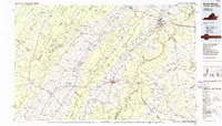 Front Royal 1986 topographic map thumbnail