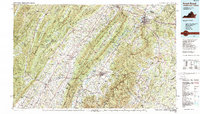 Front Royal 1986 topographic map thumbnail