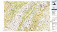Front Royal 1986 topographic map thumbnail