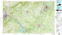 Roanoke 1985 topographic map thumbnail