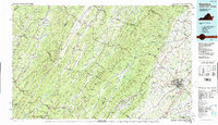 Staunton 1986 topographic map thumbnail