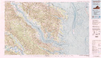 Tappahannock 1984 topographic map thumbnail