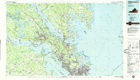 Williamsburg 1984 topographic map thumbnail