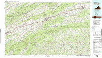 Wytheville 1982 topographic map thumbnail