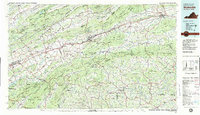 Wytheville 1982 topographic map thumbnail