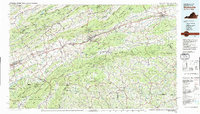 Wytheville 1982 topographic map thumbnail