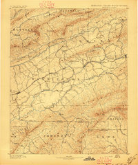 Abingdon 1894 topographic map thumbnail