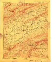 Abingdon 1894 topographic map preview