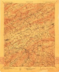 Abingdon 1911 topographic map thumbnail