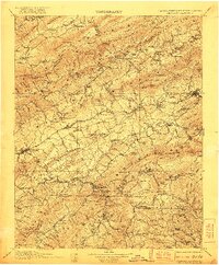 Abingdon 1911 topographic map thumbnail