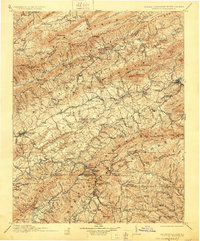 Abingdon 1911 topographic map thumbnail
