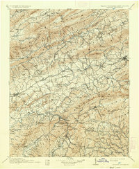 Abingdon 1911 topographic map thumbnail