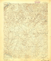 Appomattox 1892 topographic map thumbnail