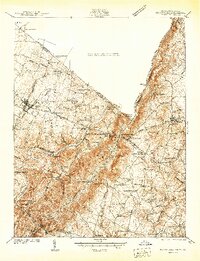Berryville 1939 topographic map thumbnail