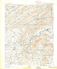 Christiansburg topographic map thumbnail