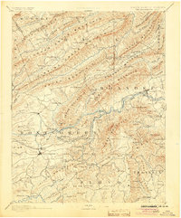 Christiansburg 1890 topographic map thumbnail