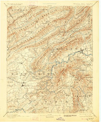 Christiansburg 1890 topographic map thumbnail