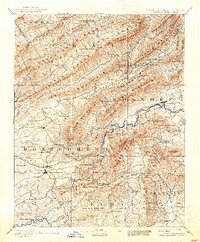 Christiansburg 1890 topographic map thumbnail