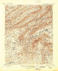 Christiansburg 1890 topographic map thumbnail