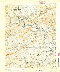 Dublin 1890 topographic map preview