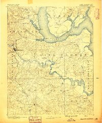 Fredericksburg 1889 topographic map thumbnail