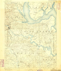 Fredericksburg 1892 topographic map thumbnail