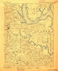 Fredericksburg 1894 topographic map thumbnail