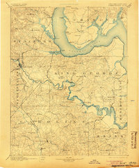 Fredericksburg 1894 topographic map thumbnail