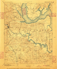Fredericksburg 1894 topographic map thumbnail