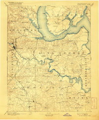 Fredericksburg 1894 topographic map thumbnail