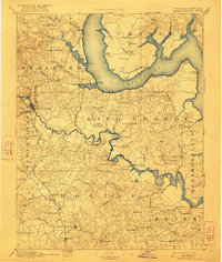 Fredericksburg 1894 topographic map thumbnail