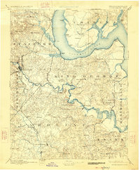 Fredericksburg 1894 topographic map thumbnail