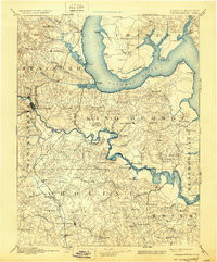 Fredericksburg 1894 topographic map thumbnail