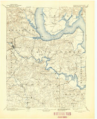 Fredericksburg 1894 topographic map thumbnail