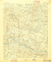 Goochland 1892 topographic map thumbnail