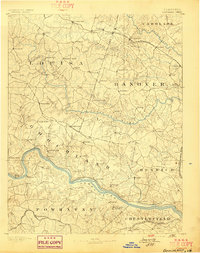 Goochland 1892 topographic map thumbnail