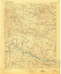 Goochland 1892 topographic map thumbnail