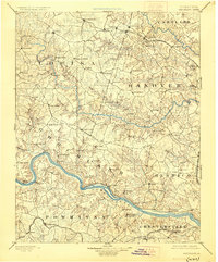 Goochland 1892 topographic map thumbnail
