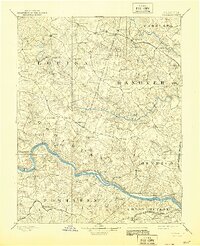 Goochland 1892 topographic map thumbnail