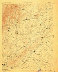 Gordonsville 1892 topographic map thumbnail