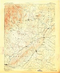 Gordonsville 1892 topographic map thumbnail