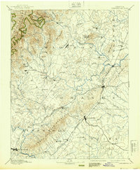 Gordonsville 1892 topographic map thumbnail