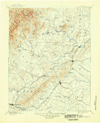 Gordonsville 1892 topographic map thumbnail